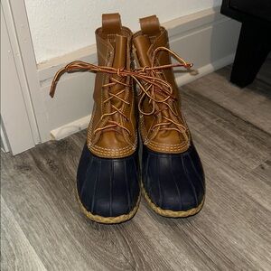 LL Bean Navy Bean Boots